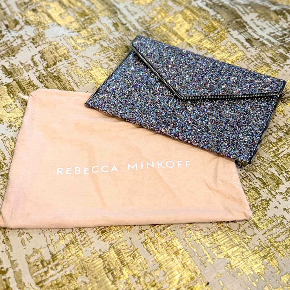 Rebecca Minkoff Leo Glitter Clutch